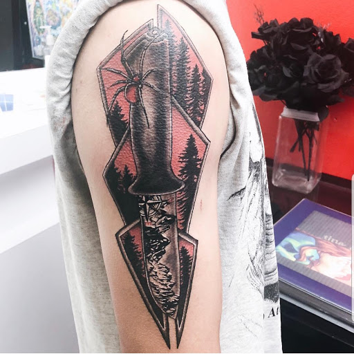 Explore halloween theme tattoo ideas, creative tattoo ideas in Millsboro, available at Tattoo Galaxy (Millsboro) Piercing & Custom tattoos