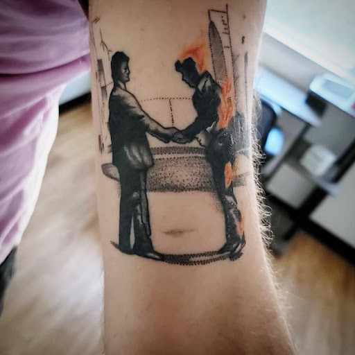 Explore rose sleeve tattoo ideas, creative tattoo ideas in Lincoln City, available at Xeper Studio Tattoos and Temple of Personal Development