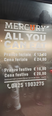 Restaurant de cuisine fusion asiatique Sushi Mercury à Santa Maria Maddalena (la carte)