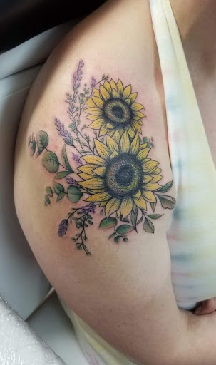 Explore mercury tattoo ideas, creative tattoo ideas in Benton, available at Spectrum Tattoo