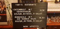 Carte du Tony's Pizzeria & Ristorante Berlin à Berlin