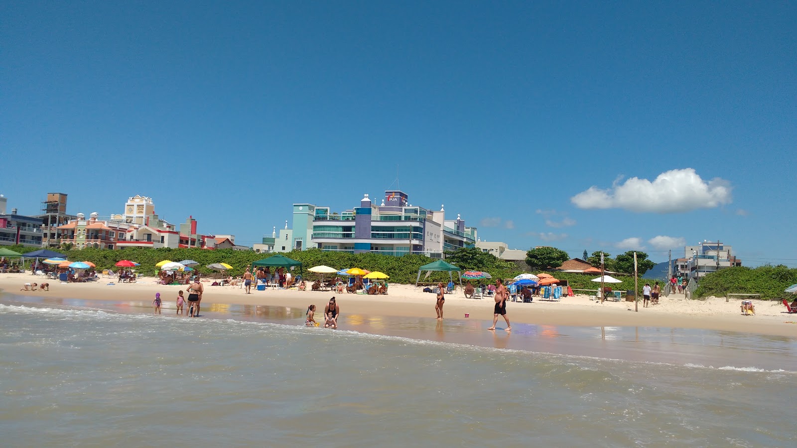 Foto von Praia de Mariscal von Klippen umgeben