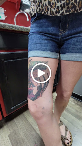 Explore family tattoo sleeve ideas, creative tattoo ideas in Largo, available at Alchemy Tattoos and Body Piercings