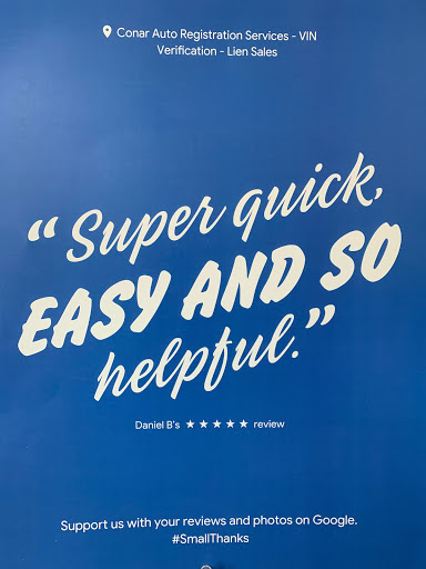Auto Tag Agency «Conar Auto Registration Services - VIN Verification - Lien Sales», reviews and photos