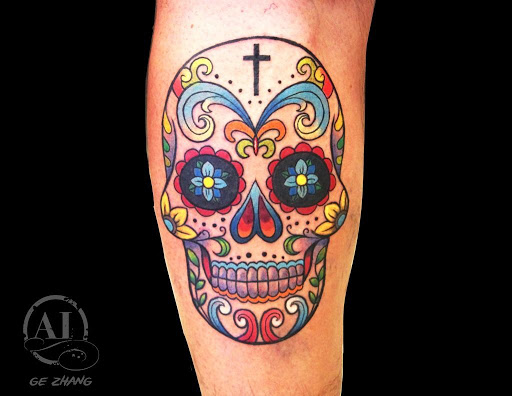 Explore paintbrush tattoo ideas, creative tattoo ideas in Katy, available at Artistic Impressions Tattoo Studio