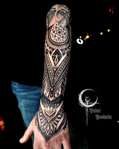 Explore chest and sleeve tattoo ideas, creative tattoo ideas in Spokane, available at Moon and Mercury Tattoo