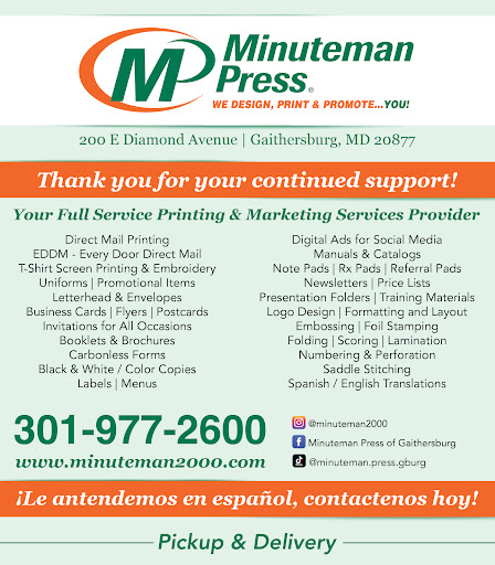 Commercial Printer «Minuteman Press of Gaithersburg», reviews and photos, 200 E Diamond Ave, Gaithersburg, MD 20877, USA
