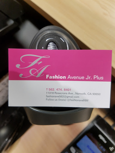 Clothing Store «Fashion Avenue JR/PLUS», reviews and photos, 11018 Rosecrans Ave, Norwalk, CA 90650, USA