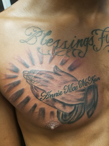 Explore dark angel tattoo ideas, creative tattoo ideas in Los Angeles, available at South Central Tattoos