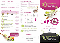 Restaurant japonais Le Jap 64 à Ustaritz (le menu)