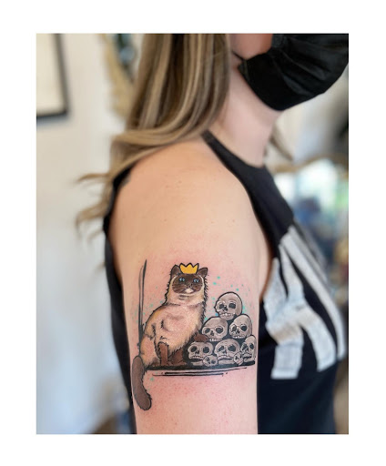 Find best friend tattoo ideas for guys for your next unique tattoo in Moline at ARTIST AIMEE TATTOOS - AF Tattoo Studio
