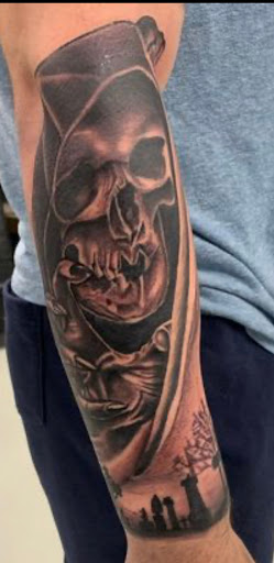 Explore arm tattoo men ideas, creative tattoo ideas in El Paso, available at DBSTattoo Studio
