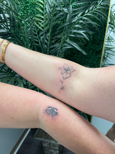 Explore back of the thigh tattoo ideas, creative tattoo ideas in Alexandria, available at Old Town Ink & Art Gallery