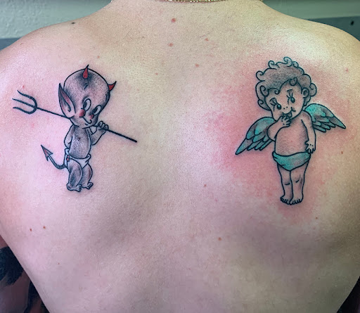 Explore compass rose tattoo ideas, creative tattoo ideas in Tempe, available at Club Tattoo