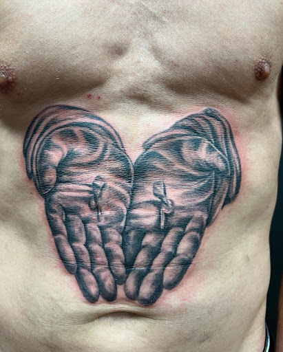 Explore let go and let god tattoo ideas, creative tattoo ideas in Sioux Falls, available at Starry Eyed Studio