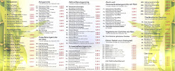 Menu du Bambus Bistro à Eisleben