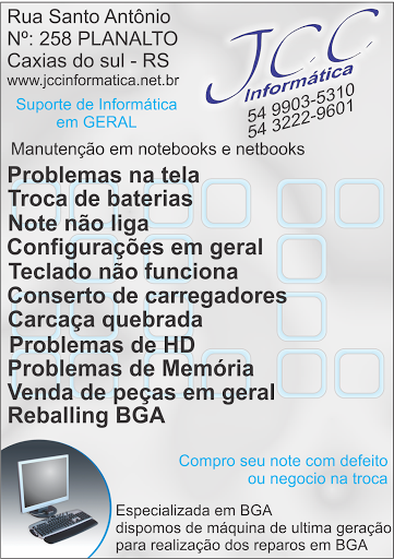 Logo da empresa - JCC Informática