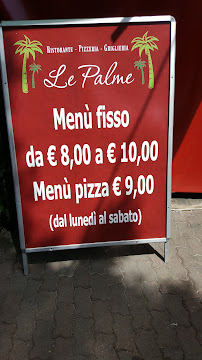 Restaurant Ristorante Pizzeria Le Palme à Arcore (la carte)
