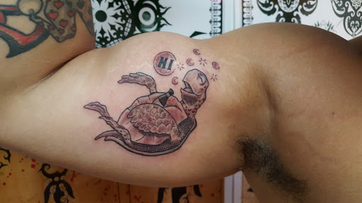 Explore iron maiden tattoo ideas, creative tattoo ideas in Hilo, available at Pacific Island Ink