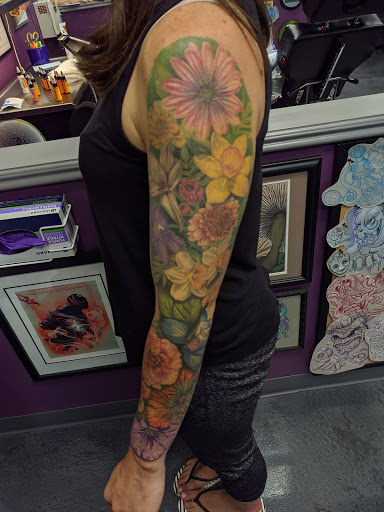 Explore dopamine tattoo ideas, creative tattoo ideas in Crystal Lake, available at Monster Ink Tattoo & Piercing Studio