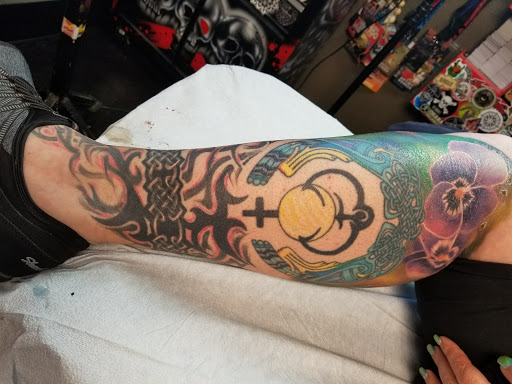 Explore stardust tattoo ideas, creative tattoo ideas in Auburn, available at Action Tattoo