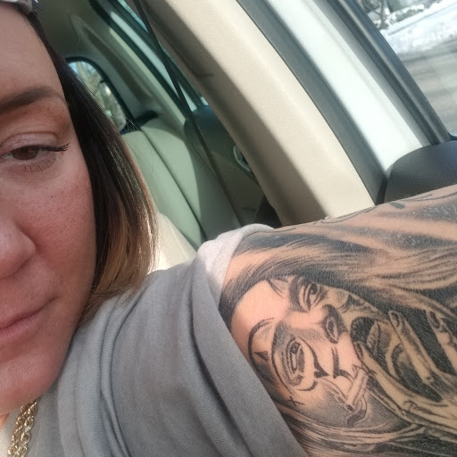 Explore lion sleeve tattoo ideas, creative tattoo ideas in Edison, available at Rorschach Gallery