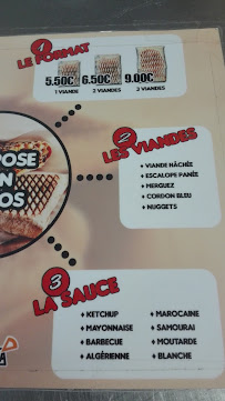 Restauration rapide One Tacos à Narbonne (le menu)