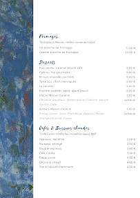 Restaurant Maison & Bistrot grand boise à Rousset (le menu)