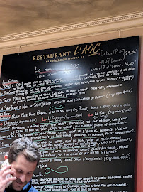 L'AOC Rennes à Rennes menu