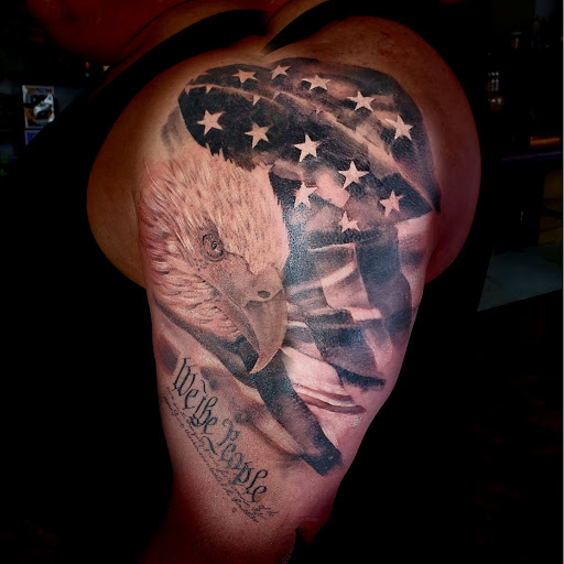 Explore u.s. army tattoo ideas, creative tattoo ideas in Caldwell, available at Blue Ring Studio Tattoo & Piercing
