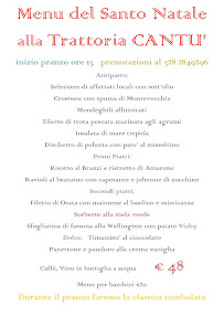 Trattoria CANTU' dal 1897 à Olginate menu