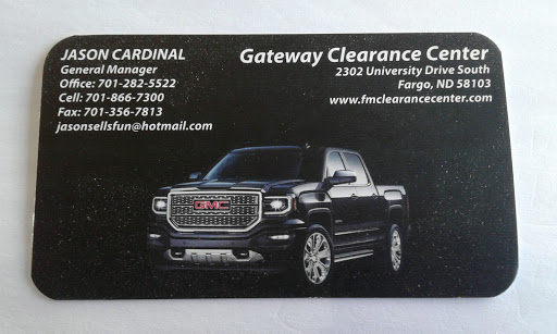 Used Car Dealer «Gateway Clearance Center», reviews and photos, 2302 S University Dr, Fargo, ND 58103, USA