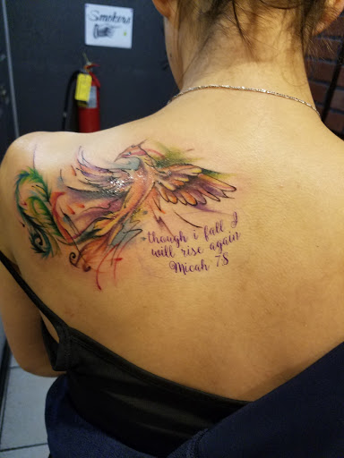 Explore memorial sleeve tattoo ideas, creative tattoo ideas in Myrtle Beach, available at Elite Ink Tattoos of Myrtle Beach