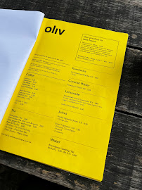Café Café Oliv à Berlin (le menu)