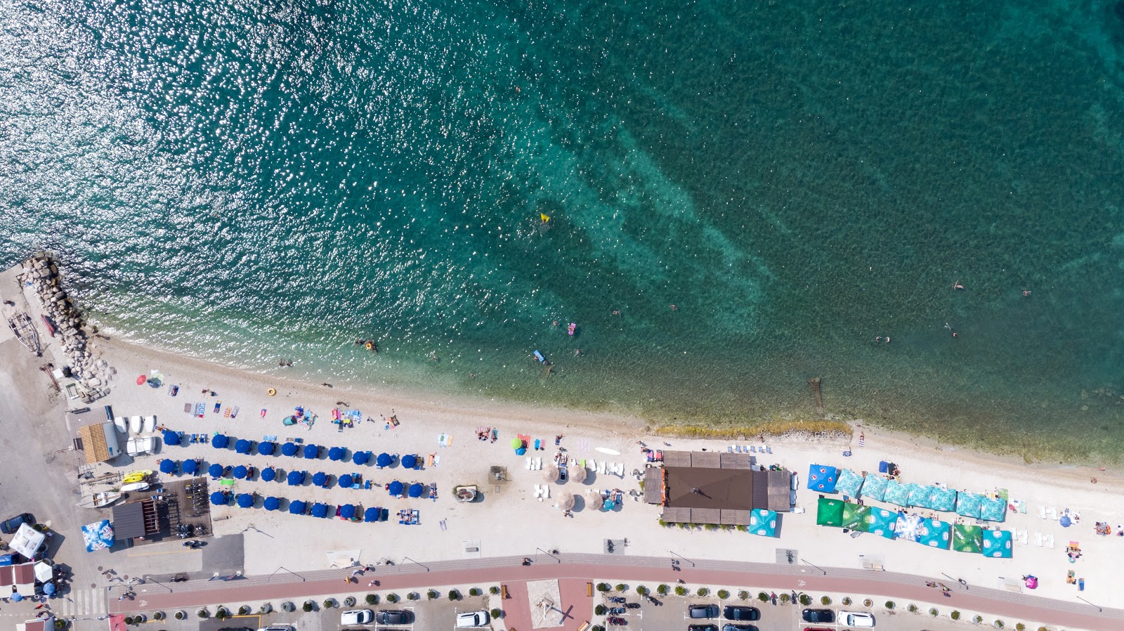 Zdjęcie Stara Fazana beach z przestronna linia brzegowa