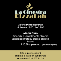 Menu / carte de La Ginestra PizzaLab Ristorante Pizzeria a Curti à Curti