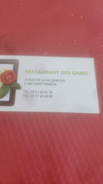Restaurant des Gares à Saint-Marcel