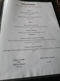 Princess Elizabeth à Dunkerque menu