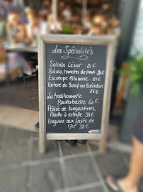 Carte du Restaurant La Réserve Sainte-Maxime à Sainte-Maxime