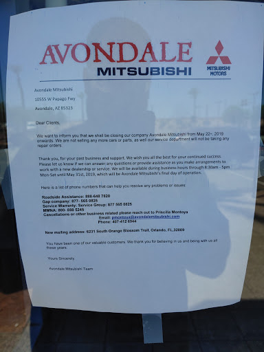 Mitsubishi Dealer «Avondale Mitsubishi», reviews and photos, 10555 Papago Fwy, Avondale, AZ 85323, USA