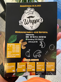 Restaurant La Wupper à Wuppertal (le menu)