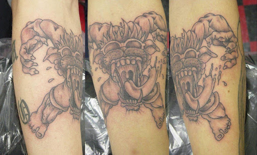Explore thigh tattoo ideas, creative tattoo ideas in Atlanta, available at Alien Touch Tattoo Inc
