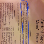 Photo n°1 de l'avis de Attilio. fait le 12/03/2018 à 19:39 sur le  Pizzeria Trattoria Antichi Sapori Con Forno A Legna E Cucina Tipica à Rocca di Mezzo