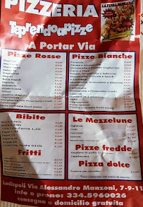 Pizzeria Te Prendo a Pizze à Ladispoli - menu / carte