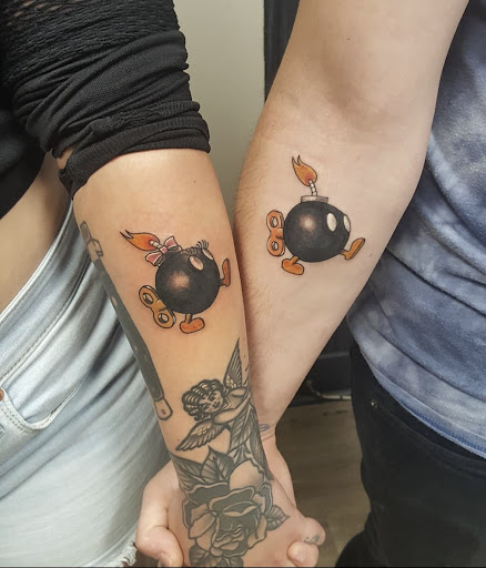 Explore chest name tattoo ideas, creative tattoo ideas in Easton, available at Famous Tattoo Works