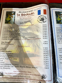 Restaurant servant du couscous Le Bédouin chez Michel à Nice - menu / carte