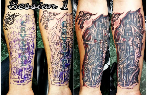 Explore fish hook tattoo ideas, creative tattoo ideas in Beverly Hills, available at R-N-R Custom Tattoos