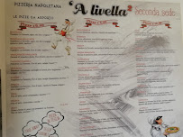 Menu / carte de 'A Livella à San Lorenzo al Mare