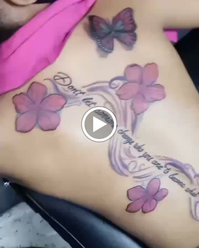 Explore lower tummy tattoo ideas, creative tattoo ideas in Detroit, available at Swagg Shop (tattoos and piercings)