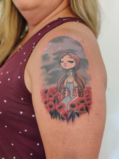 Explore tattoo ideas for women on thigh, creative tattoo ideas in Hebron, available at Explosive Ink Tattoo